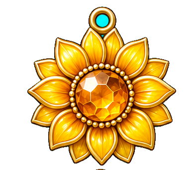 Sunflower charm